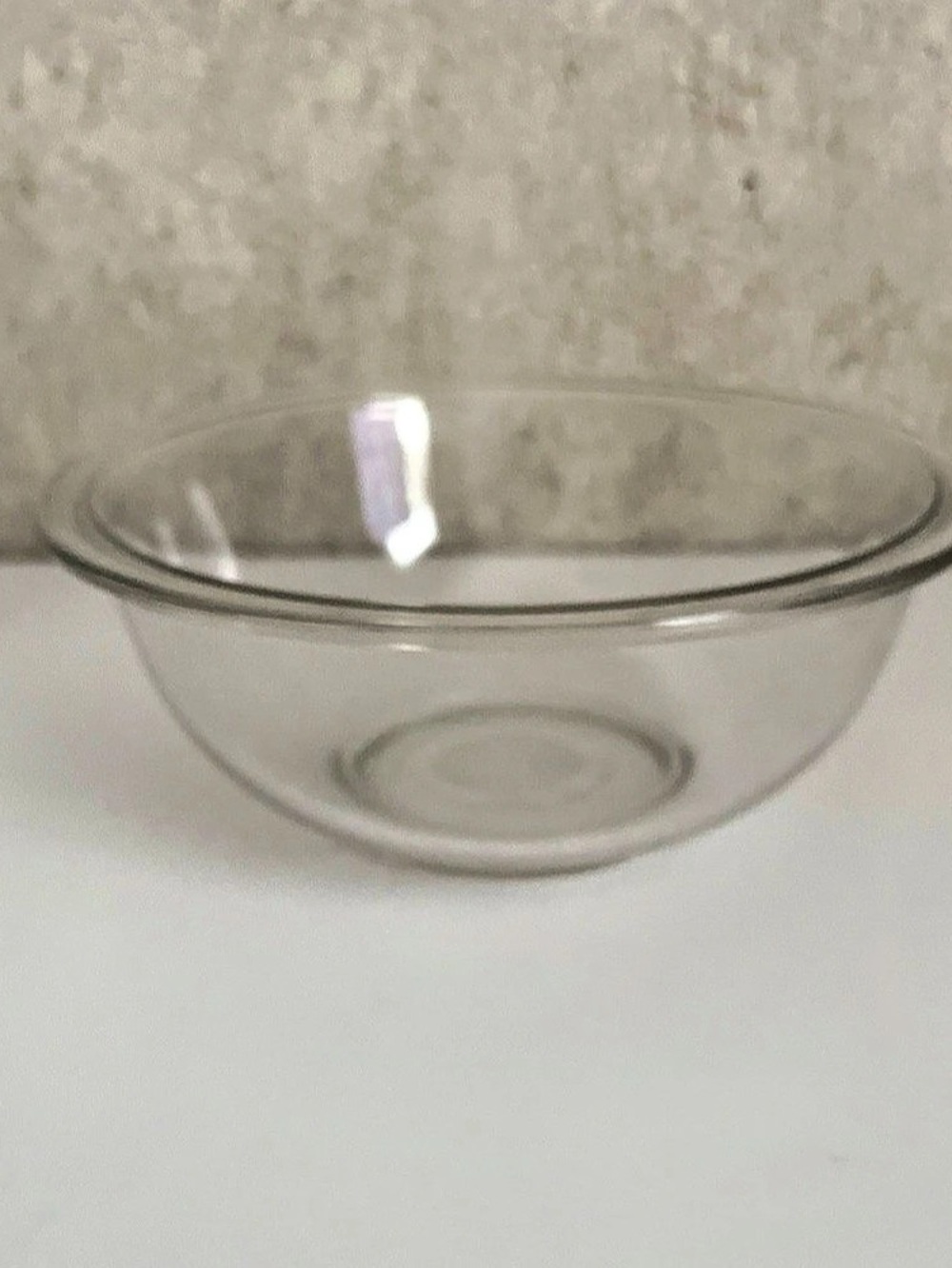 Vintage Pyrex #323 Clear Glass With Flat Rim 1.5Qt Mixing Nesting Rd Bowl ~USA